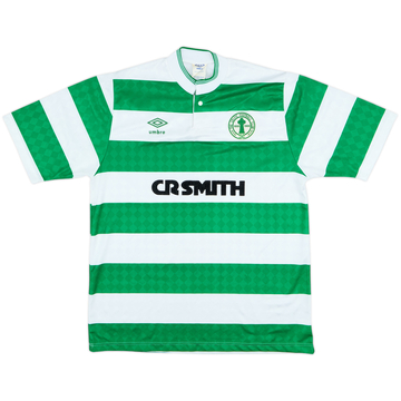 1987-89 Celtic Centenary Home Shirt - 9/10 - (M)
