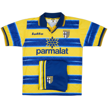 1998-99 Parma Home Shirt & Shorts - 9/10 - (S)