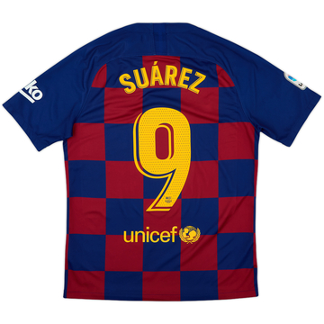 2019-20 Barcelona Home Shirt Suarez #9 - 10/10 - (M)