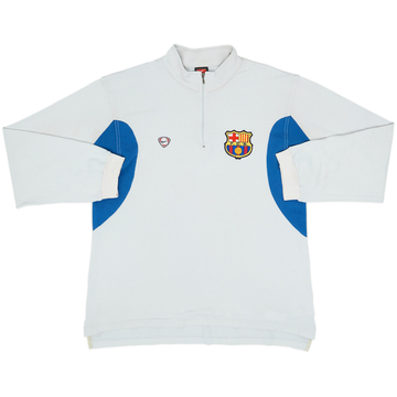 2000-01 Barcelona Nike 1/4 Zip Drill Top - 8/10 - (M)