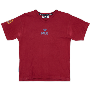 1999-01 West Ham Fila Cotton Tee - 7/10 - (XS)