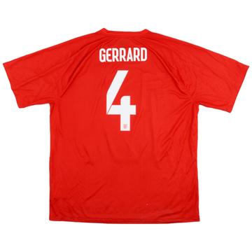 2014-15 England Away Shirt Gerrard #4 - 9/10 - (XXL)