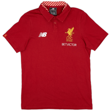 2017-18 Liverpool New Balance Polo Shirt - 8/10 - (S)