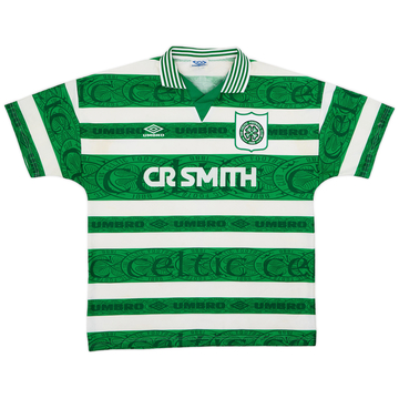 1995-97 Celtic Home Shirt - 9/10 - (XL)