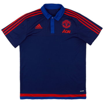 2015-16 Manchester United adidas Polo Shirt - 8/10 - (L)