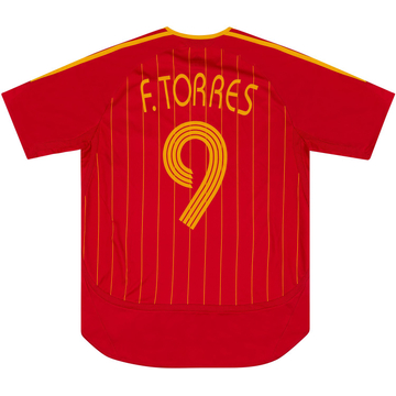 2006-08 Spain Home Shirt Torres #9VS
