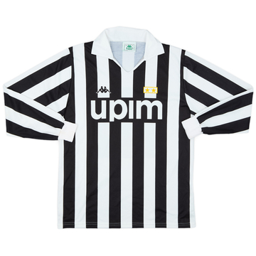 1989-90 Juventus Basic Home L/S Shirt - 8/10 - (L)