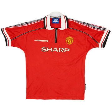 1998-00 Manchester United Home Shirt - 6/10 - (L.Boys)