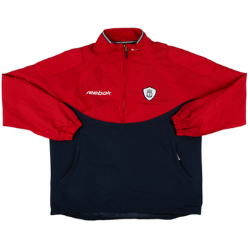 2001-02 Liverpool Reebok 1/4 Zip Training Top - 8/10 - (M)