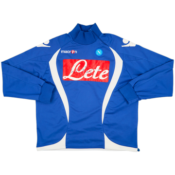2009-10 Napoli Macron 1/4 Zip Drill Top - 4/10 - (XL)