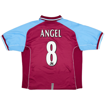 2000-01 Aston Villa Home Shirt Angel #8 - 8/10 - (L)