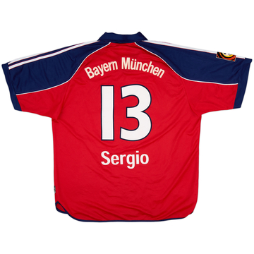1999-01 Bayern Munich Home Shirt Sergio #13 - 8/10 - (XL)