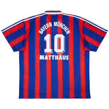 1995-97 Bayern Munich Home Shirt Matthaus #10 - 7/10 - (XXL)