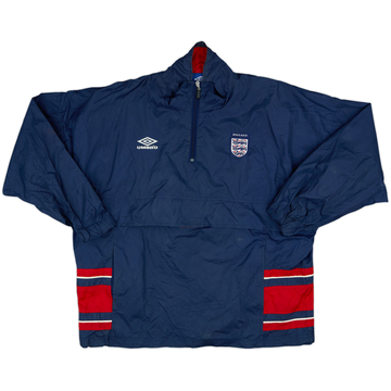 2000-02 England Umbro 1/4 Zip Rain Jacket - 8/10 - (XL)