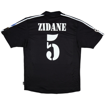 2001-02 Real Madrid CL Away Shirt Zidane #5 - 8/10 - (M)