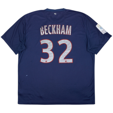 2012-13 Paris Saint-Germain Home Shirt Beckham #32 - 4/10 - (XL)