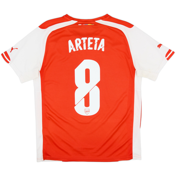 2014-15 Arsenal Home Shirt Arteta #8 - 7/10 - (M)