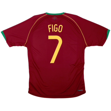 2006-08 Portugal Home Shirt Figo #7 - 5/10 - (L)