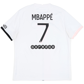 2021-22 Paris Saint-Germain Away Shirt Mbappe #7 - 8/10 - (XL)
