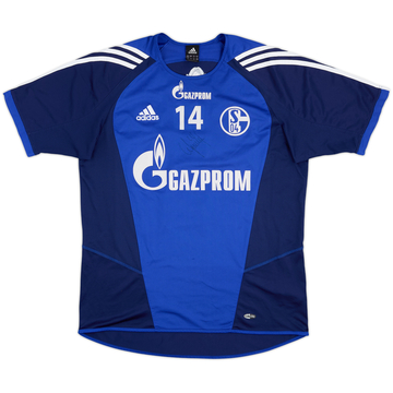 Camiseta de entrenamiento adidas Versión jugador firmada del Schalke 2004-05 #14 - 6/10 - (L/XL)
