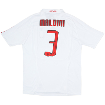 2007-08 AC Milan Away Shirt Maldini #3 - 8/10 - (XL)