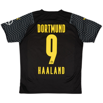 2021-22 Borussia Dortmund Away Shirt Haaland #9 - 6/10 - (L)