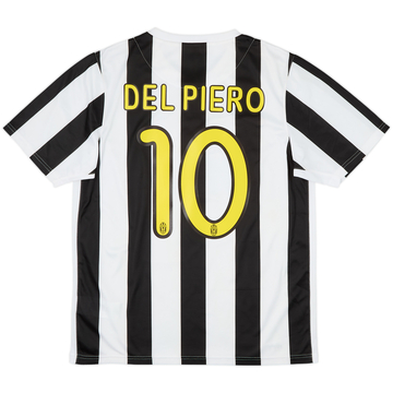 2009-10 Juventus Home Shirt Del Piero #10 - 6/10 - (M)