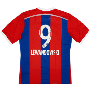 2014-15 Bayern Munich Home Shirt Lewandowski #9 - 4/10 - (L)
