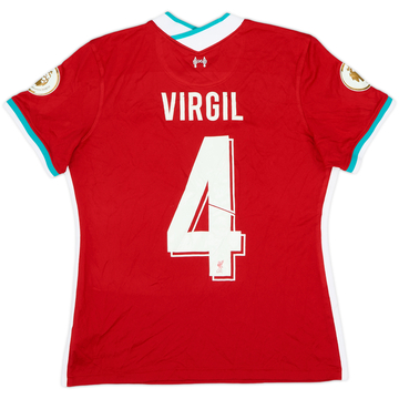 2020-21 Liverpool Home Shirt Virgil #4 - 9/10 - (Women's L)