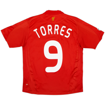 2008-10 Liverpool Home Shirt Torres #9 - 6/10 - (L.Boys)