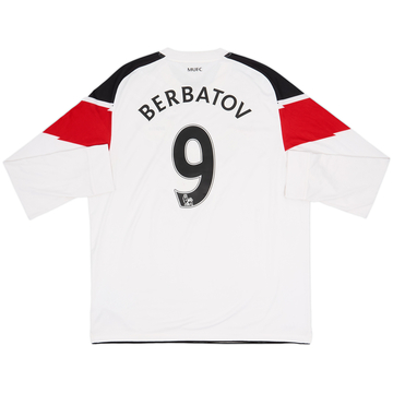 2010-12 Manchester United Away L/S Shirt Berbatov #9 - 8/10 - (XL)