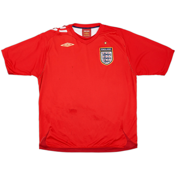 2006-08 England Away Shirt - 5/10 - (XL)