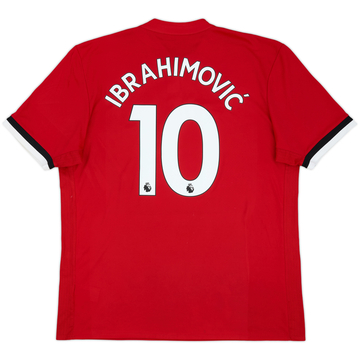 2017-18 Manchester United Home Shirt Ibrahimovic #10 - 6/10 - (XL)