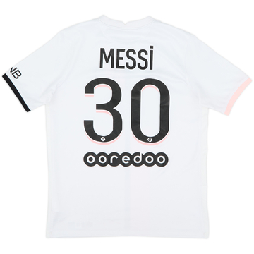 Camiseta de visitante del Paris Saint-Germain 2021-22 Messi #30 - 6/10 - (XL.Niños)