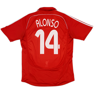 2006-08 Liverpool Home Shirt Alonso #14 - 6/10 - (L)