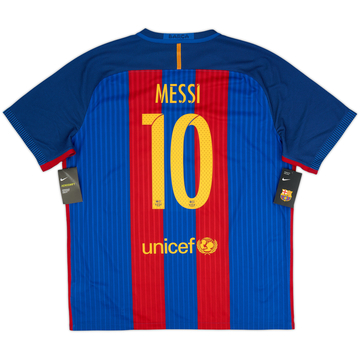 2016-17 Barcelona Authentic Home Shirt Messi #10 (XXL)