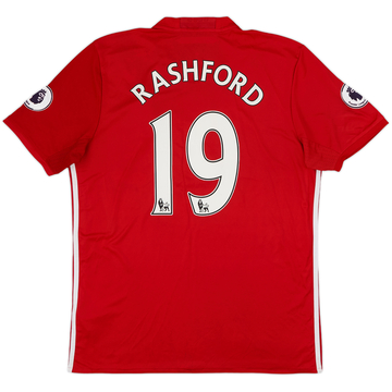 2016-17 Manchester United Home Shirt Rashford #19 - 5/10 - (L)