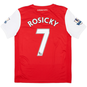 2011-12 Arsenal Home Shirt Rosicky #7 - 6/10 - (XL.Boys)
