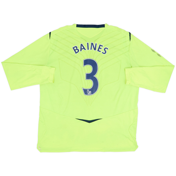 2008-09 Everton Third L/S Shirt Baines #3 - 7/10 - (XXL)