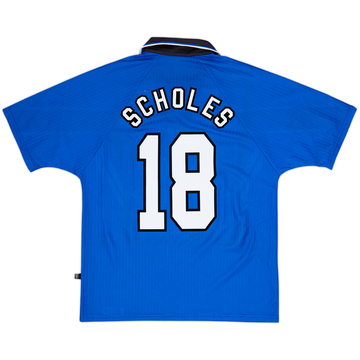 1996-98 Manchester United Third Shirt Scholes #18 - 8/10 - (M)