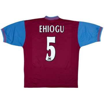 1997-98 Aston Villa Home Shirt Ehiogu #5 - 8/10 - (L)