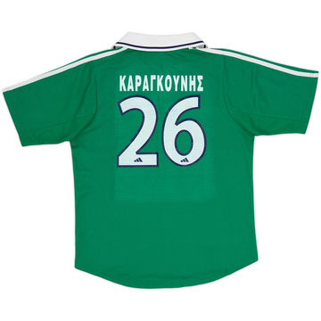 2000-01 Panathinaikos Home Shirt Karagounis #26 - 7/10 - (Y)