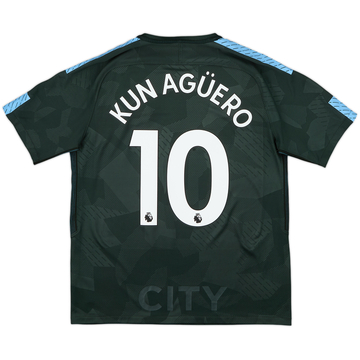 2017-18 Manchester City Third Shirt Kun Aguero #10 - 6/10 - (M)