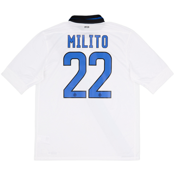 2011-12 Inter Milan Away Shirt Milito #22 - 9/10 - (L)