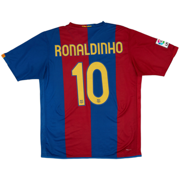 2006-07 Barcelona Home Shirt Ronaldinho #10 - 8/10 - (L)