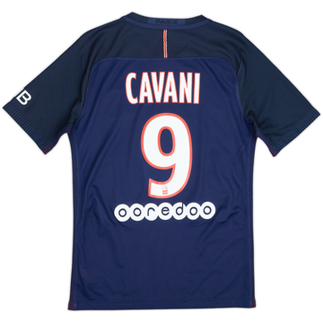 2016-17 Paris Saint-Germain Authentic Home Shirt Cavani #9 - 7/10 - (S)