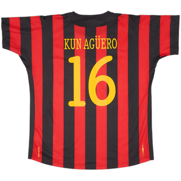 2011-12 Manchester City Away Shirt Kun Aguero #16 (XL)