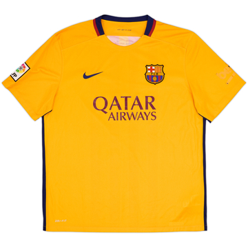 2015-16 Barcelona Away Shirt - 4/10 - (XL)