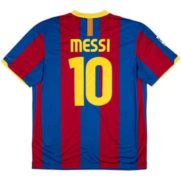 2010-11 Barcelona Home Shirt Messi #10 - 6/10 - (XL)