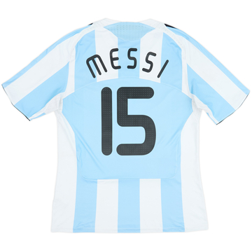 2007-09 Argentina Home Shirt Messi #15 - 6/10 - (L)